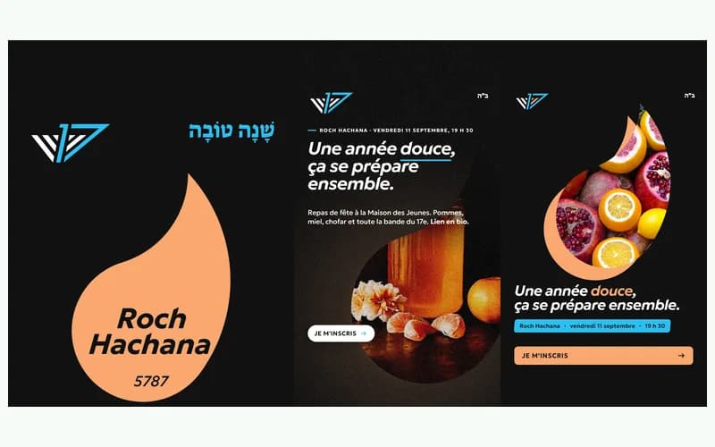 Les versions successives de la première story de la Maison des Jeunes 17