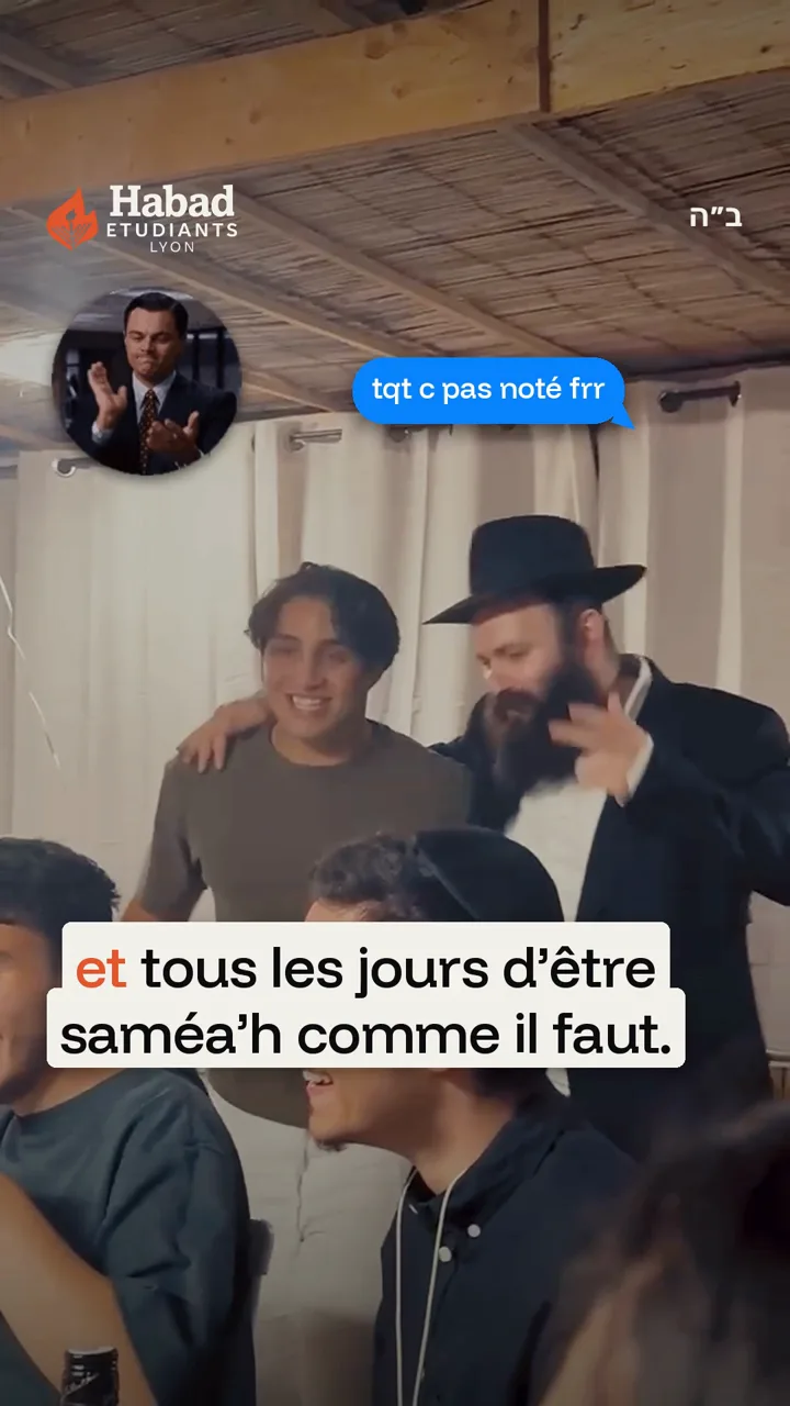 Le micro-trottoir de Soukkot : des étudiants et un rabbin sous la soukka, sous-titres à l’écran